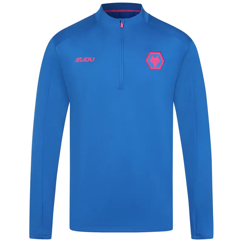 Wolverhampton Wanderers Store | Shop Official 2025-26 Players Training 1/4 Zip – Blue Wolves Gear
